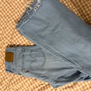 Levi's Women's Ribcage Bell Bottoms Light Blue Jeans